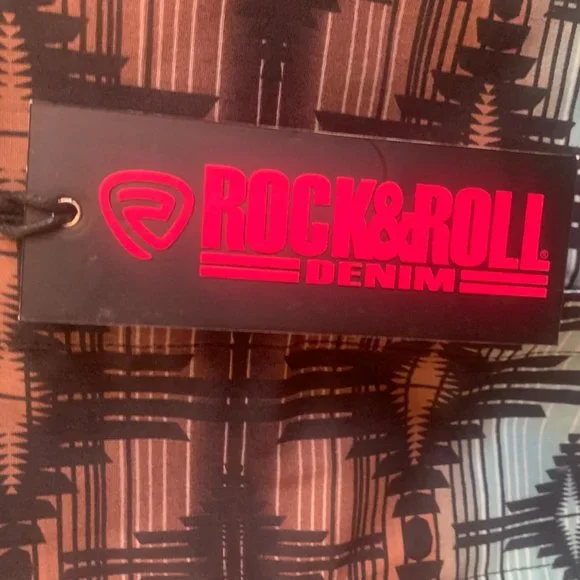 Women's Turquoise with Black and Chocolate Aztec Print Long Sleeve Western Shirt - Picture 6 of 8